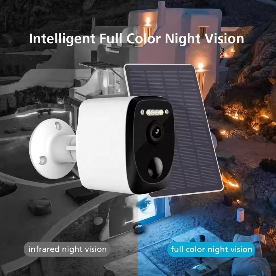 كاميرا مراقبة على الطاقة الشمسية 4G – دقة 4MP-رؤية ليلية ملونة- كشف حركة ذكي | الموديل CM20