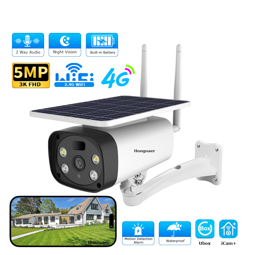 كاميرا مراقبة بالطاقة الشمسية لاسلكية عالية الدقة - واي فاي | الموديل CM10